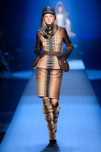 Model on the catwalk