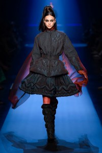 Model on the catwalk
