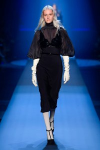 Model on the catwalk