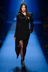 Model on the catwalk