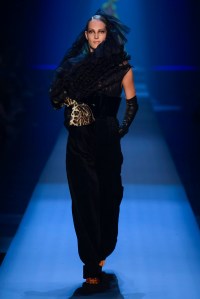 Model on the catwalk