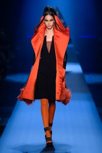 Model on the catwalk