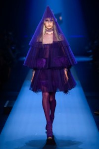 Model on the catwalk