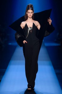 Model on the catwalk