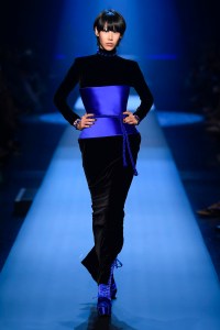 Model on the catwalk