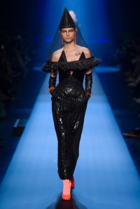 Model on the catwalk