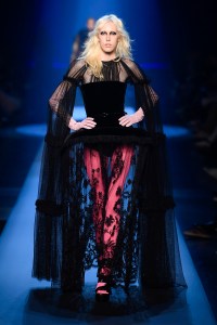 Model on the catwalk