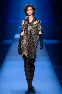 Model on the catwalk