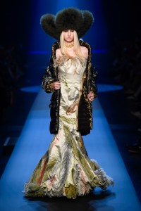 Model on the catwalk