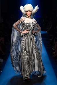 Model on the catwalk