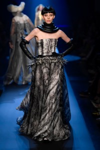 Model on the catwalk