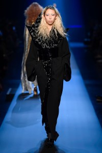Model on the catwalk