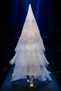 Model on the catwalk
