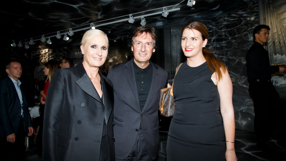 Maria Grazia Chiuri, Pietro Beccari and Marlène Schiappa.