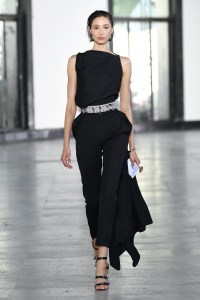 Model on the catwalk