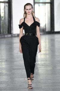 Model on the catwalk