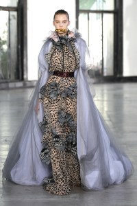 Model on the catwalk