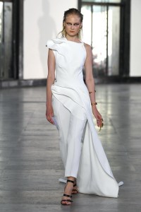 Model on the catwalk