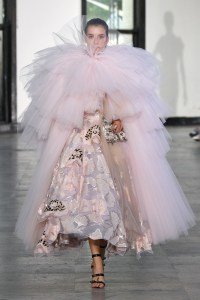 Model on the catwalk