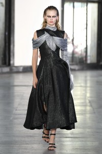 Model on the catwalk