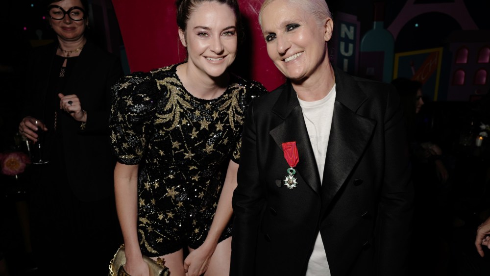 Shailene Woodley and Maria Grazia Chiuri