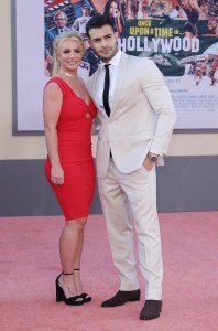 Britney Spears and Sam Asghari
'Once Upon a Time in Hollywood' film premiere, Arrivals, TCL Chinese Theatre, Los Angeles, USA - 22 Jul 2019