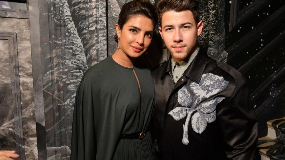 Priyanka Chopra and Nick Jonas at Dior