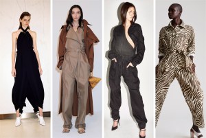 Not just a boiler suit; resortÕs jumpsuits are more sophisticated, mixing elevated fabrics with sleek utilitarian details.