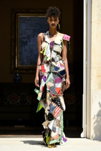 Model on the catwalk