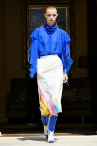Model on the catwalk