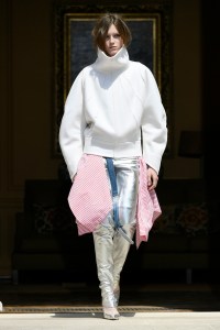 Model on the catwalk