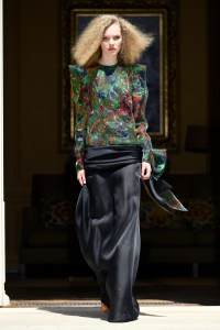 Model on the catwalk