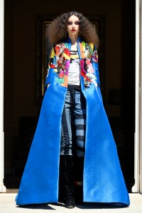 Model on the catwalk