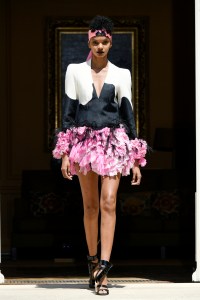 Model on the catwalk
