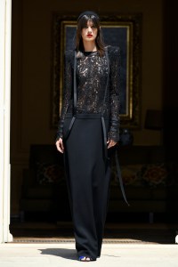 Model on the catwalk