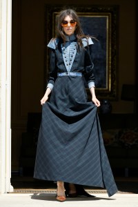 Model on the catwalk
