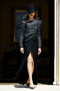 Model on the catwalk