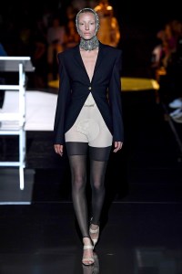 Model on the catwalk