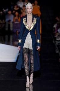 Model on the catwalk