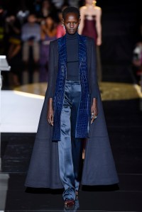 Model on the catwalk