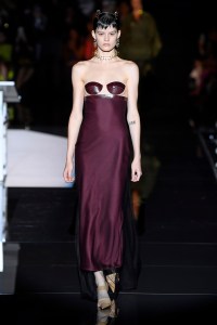 Model on the catwalk