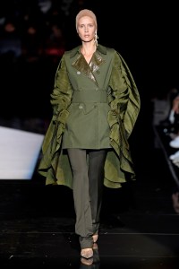Model on the catwalk