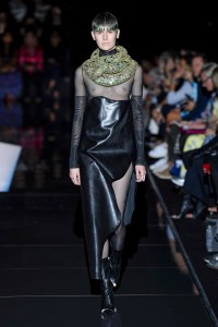 Model on the catwalk