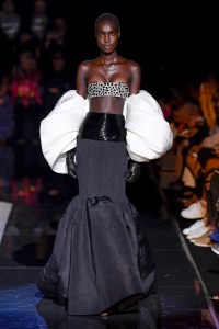 Model on the catwalk