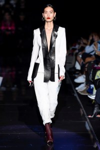 Model on the catwalk