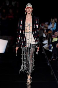 Model on the catwalk