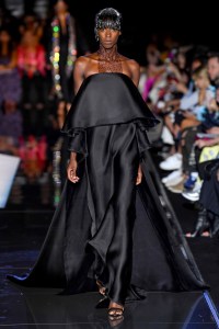 Model on the catwalk