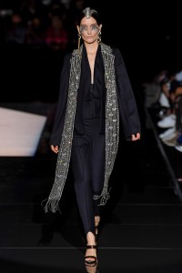 Model on the catwalk
