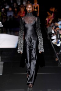 Model on the catwalk
