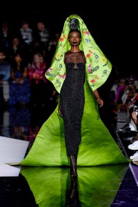 Model on the catwalk